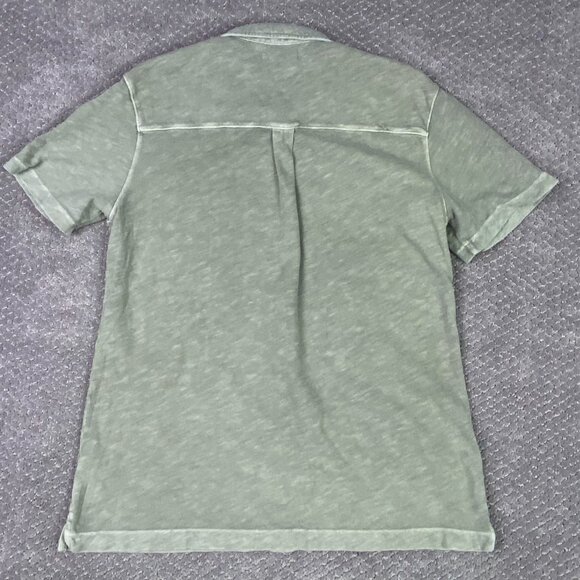 Marine Layer Vintage Heavy Slub Button Down Shirt Men's Medium Faded Green - Picture 4 of 10
